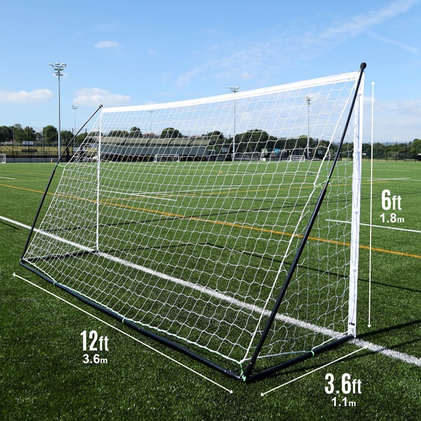 QuickPlay KICKSTER Elite Portable Football Goal 12x6'
